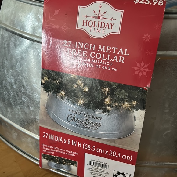 Holiday Time 27 inch Metal Tree collar NWT - Picture 2 of 10